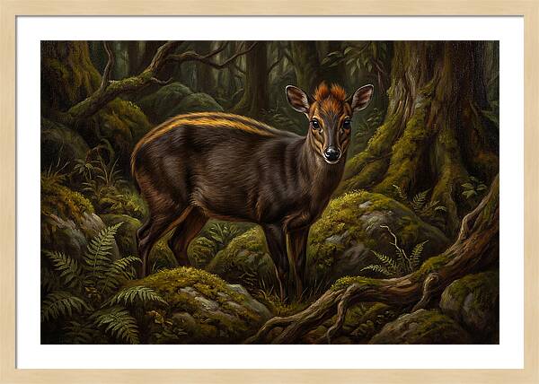 Yellow Backed Duiker In Forest