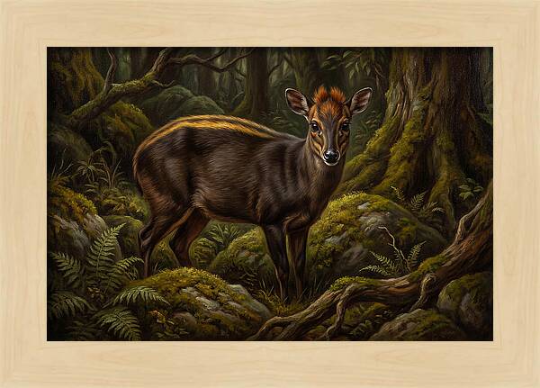 Yellow Backed Duiker In Forest