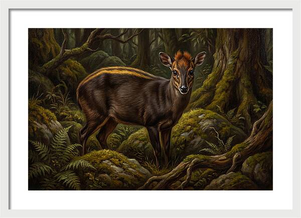 Yellow Backed Duiker In Forest