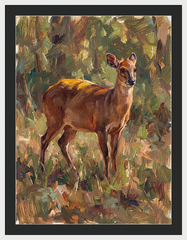Yellow Backed Duiker In Nature