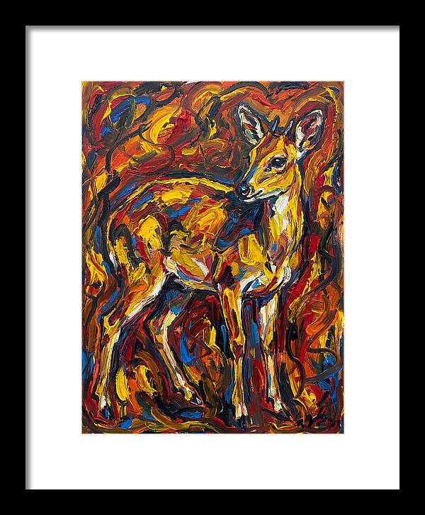 Yellow Banded Duiker In Vibrant Hues