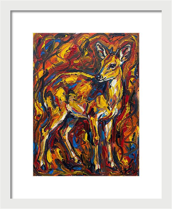 Yellow Banded Duiker In Vibrant Hues