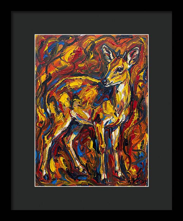 Yellow Banded Duiker In Vibrant Hues