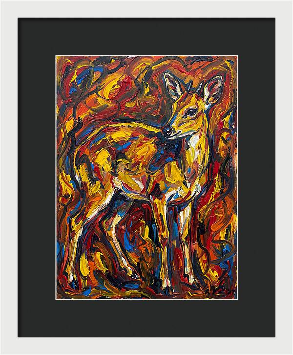 Yellow Banded Duiker In Vibrant Hues