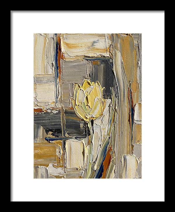 Yellow Tulip In Abstract Harmony