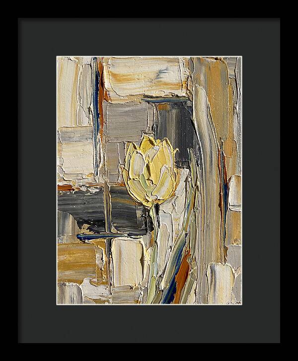 Yellow Tulip In Abstract Harmony