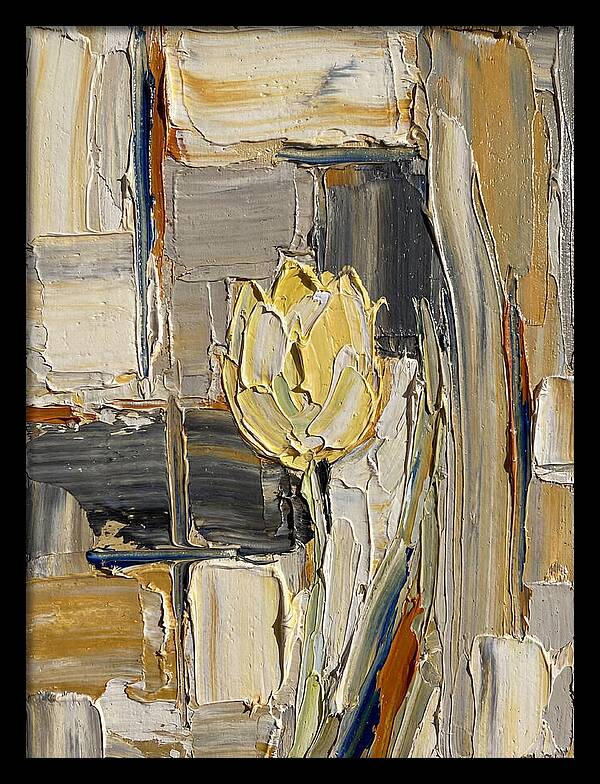 Yellow Tulip In Abstract Harmony