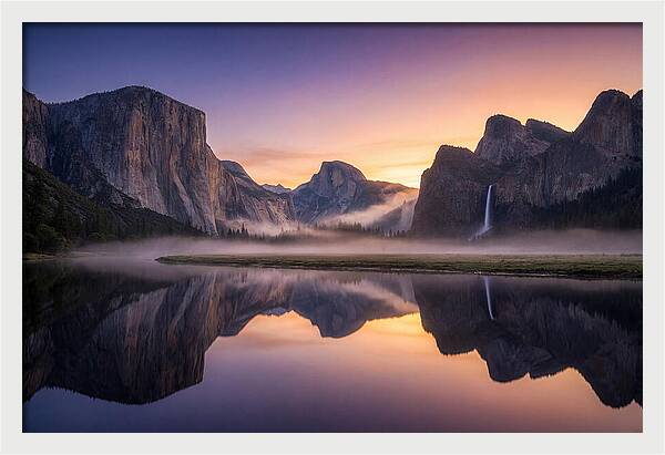 Yosemite Valley At Sunrise