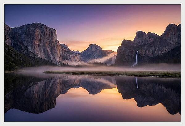 Yosemite Valley At Sunrise