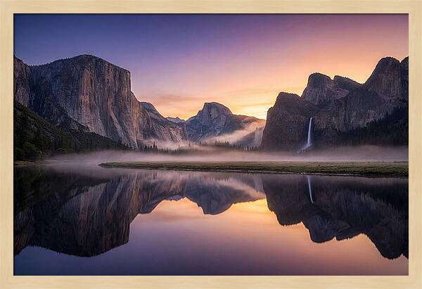 Yosemite Valley At Sunrise