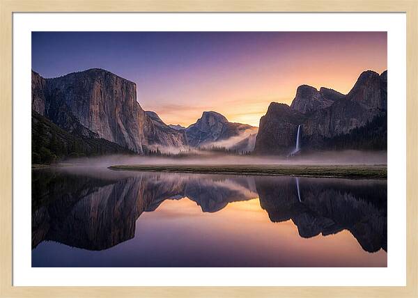 Yosemite Valley At Sunrise
