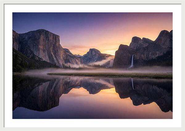 Yosemite Valley At Sunrise