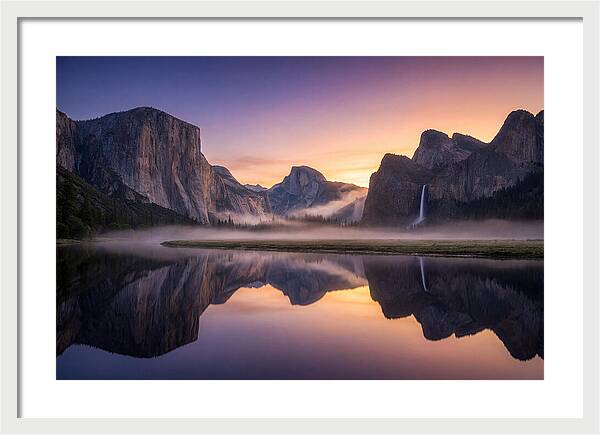 Yosemite Valley At Sunrise