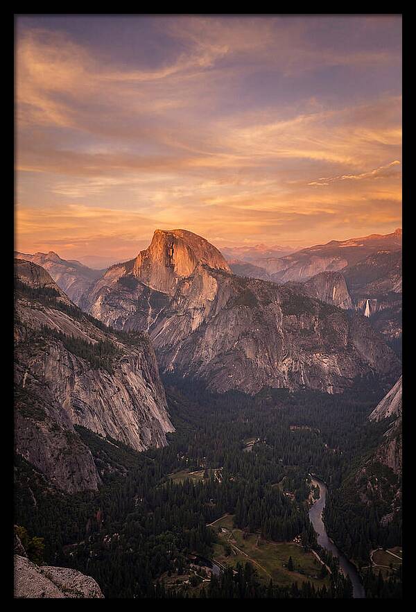 Yosemite Valley At Sunset