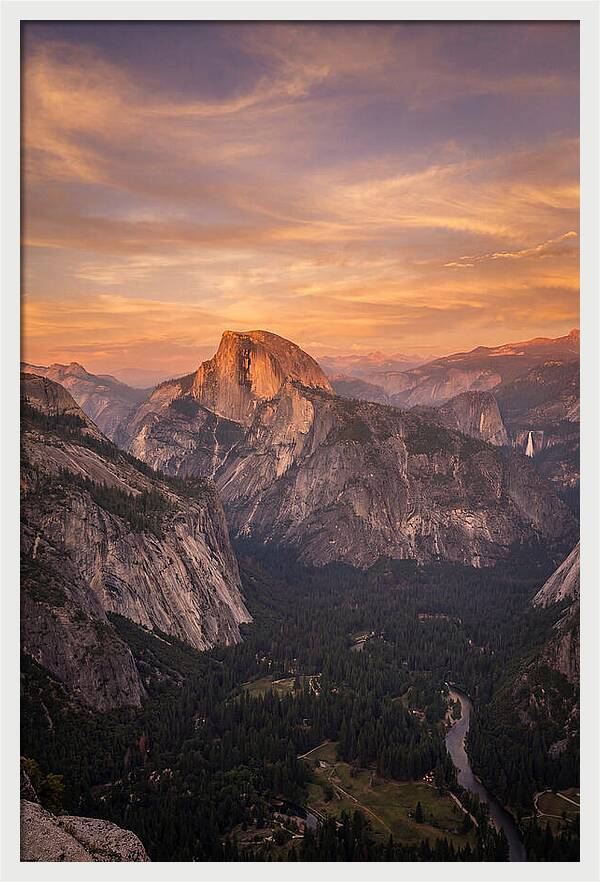 Yosemite Valley At Sunset