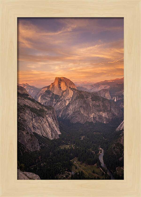 Yosemite Valley At Sunset