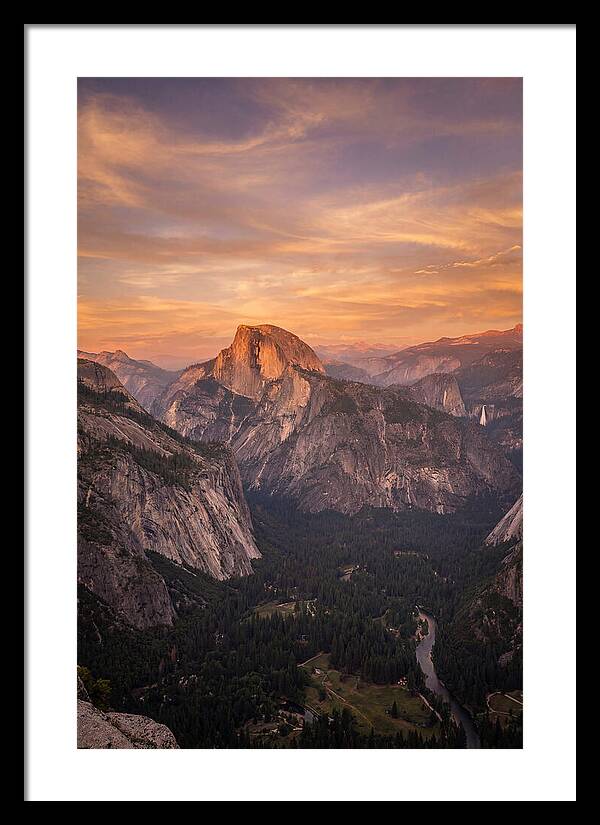 Yosemite Valley At Sunset