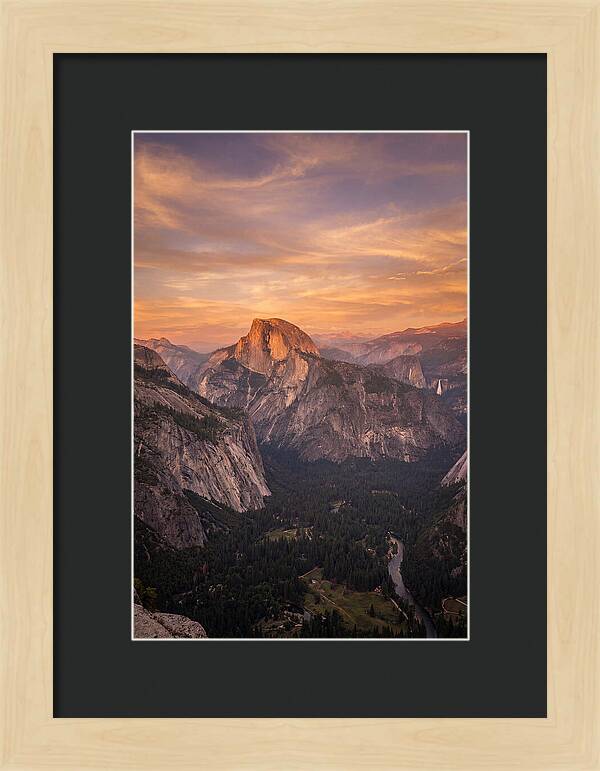 Yosemite Valley At Sunset