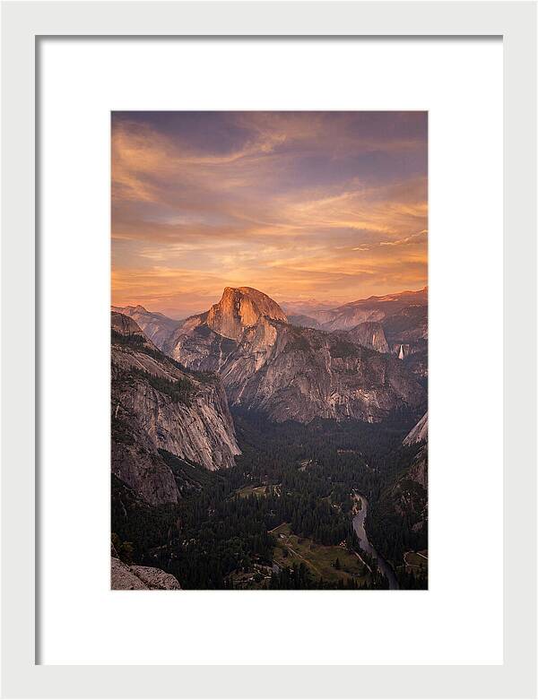 Yosemite Valley At Sunset