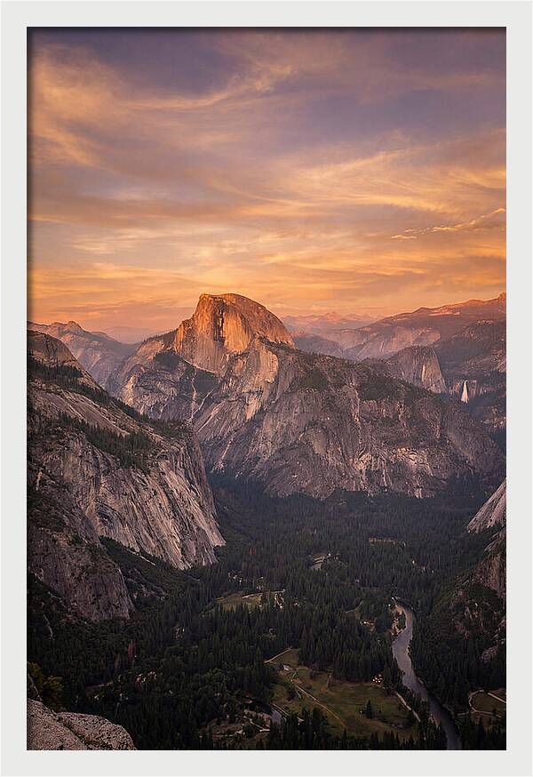 Yosemite Valley At Sunset