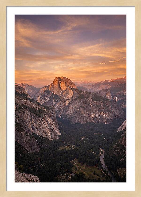 Yosemite Valley At Sunset