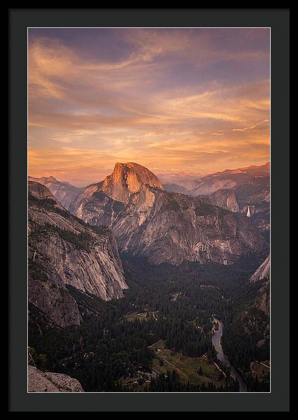 Yosemite Valley At Sunset