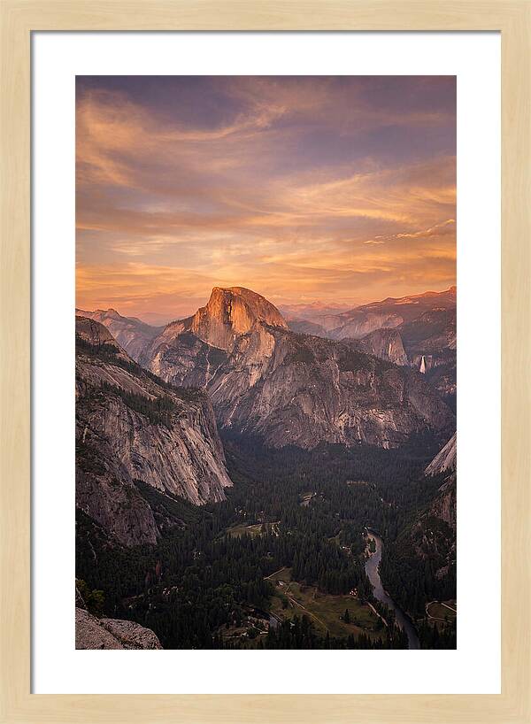 Yosemite Valley At Sunset
