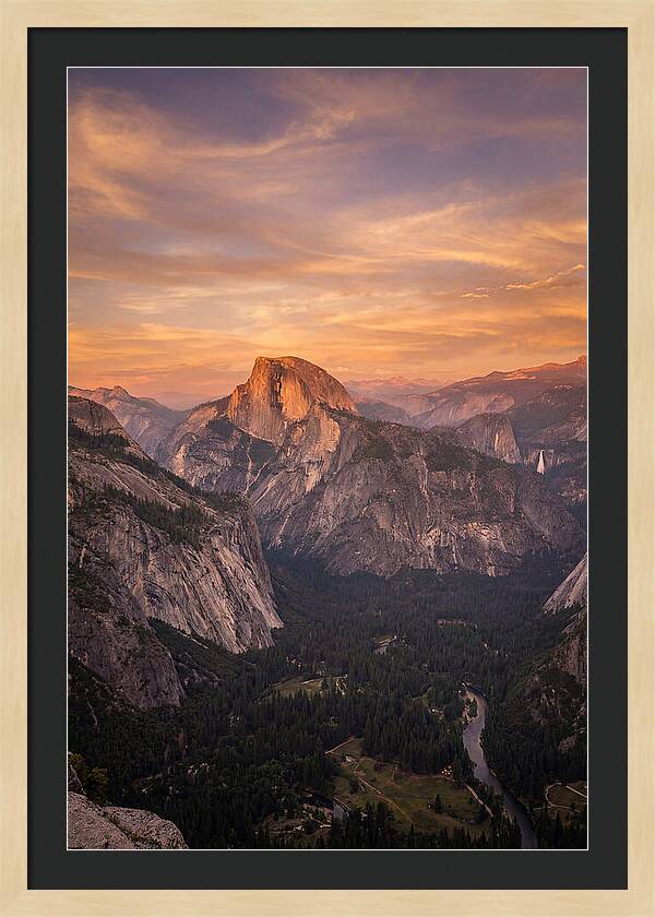 Yosemite Valley At Sunset