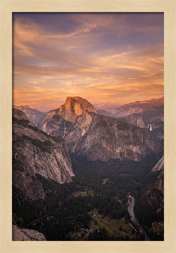 Yosemite Valley At Sunset