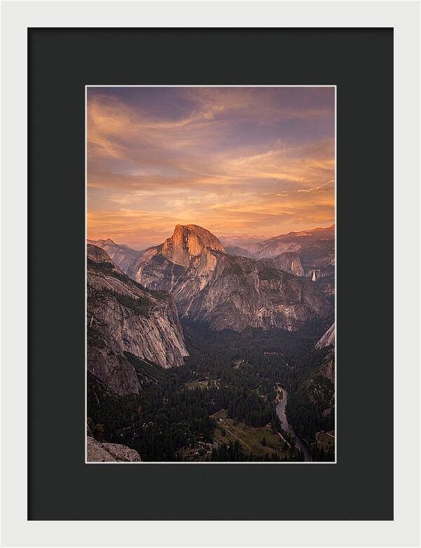 Yosemite Valley At Sunset