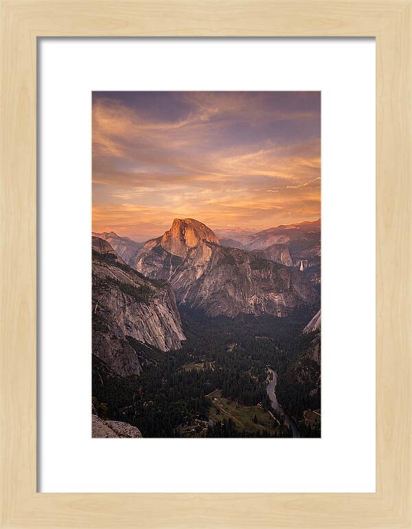 Yosemite Valley At Sunset