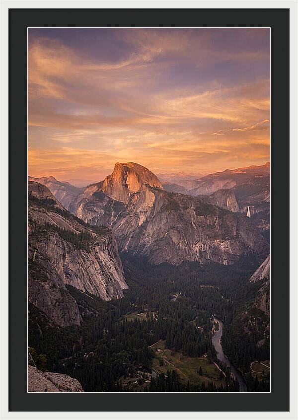 Yosemite Valley At Sunset