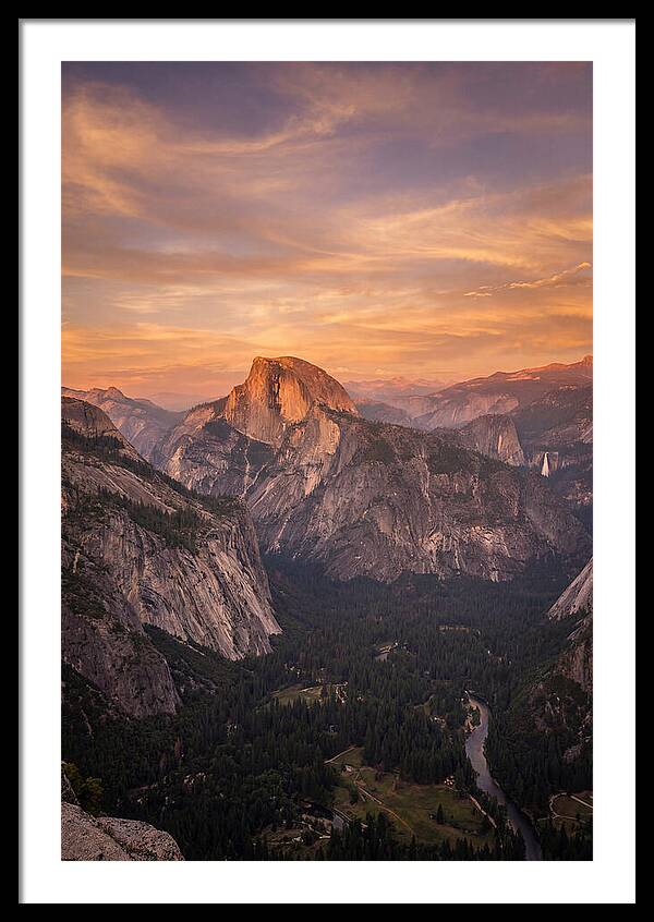 Yosemite Valley At Sunset