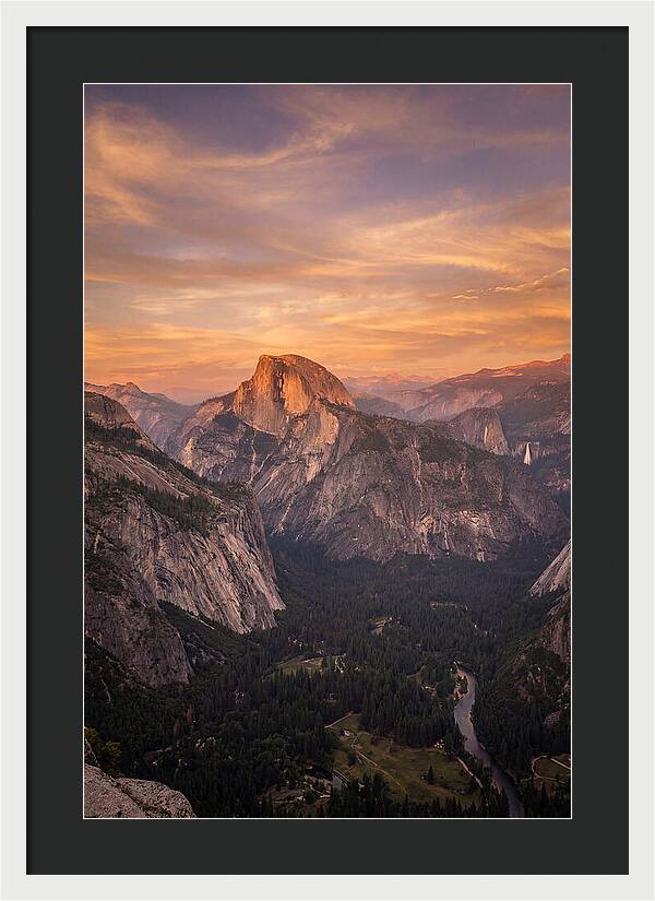 Yosemite Valley At Sunset
