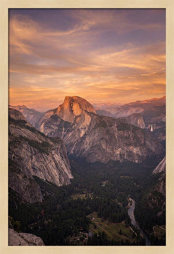 Yosemite Valley At Sunset