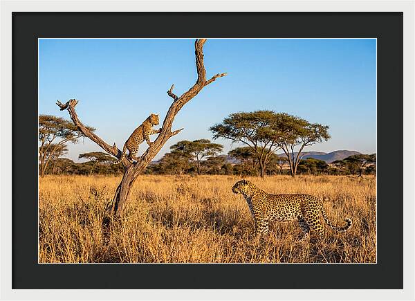 Young Leopard Exploring Its Surroundings