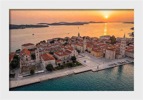 Zadar Peninsula At Sunset