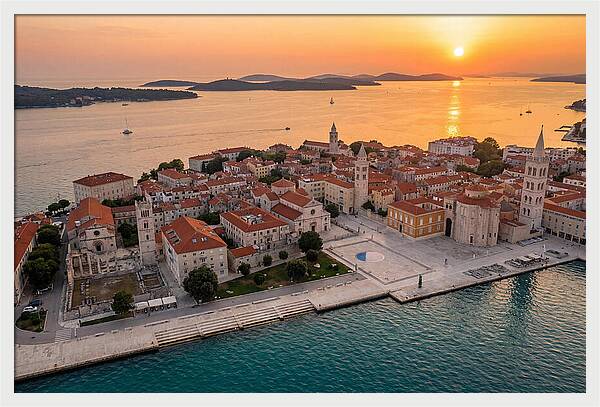 Zadar Peninsula At Sunset