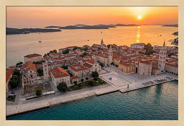 Zadar Peninsula At Sunset