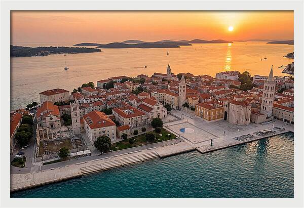Zadar Peninsula At Sunset