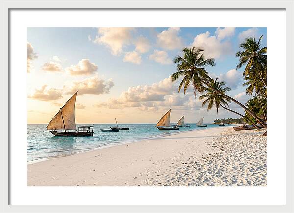 Zanzibar Beach At Golden Hour