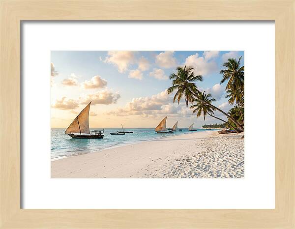 Zanzibar Beach At Golden Hour