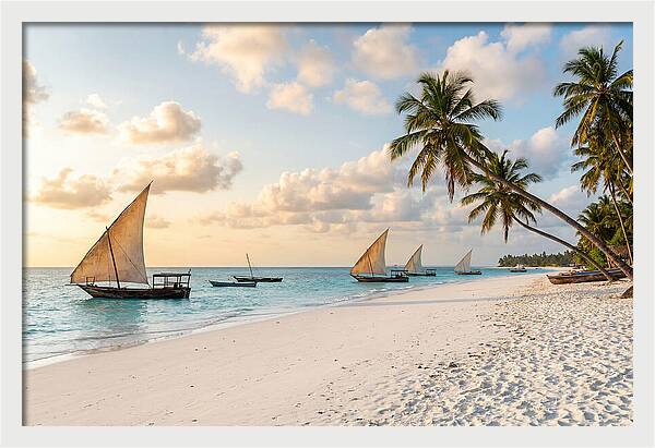 Zanzibar Beach At Golden Hour