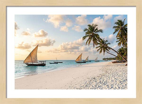 Zanzibar Beach At Golden Hour