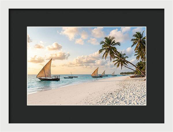 Zanzibar Beach At Golden Hour
