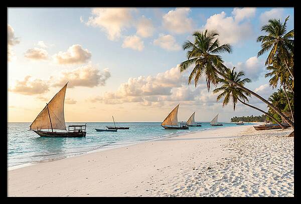 Zanzibar Beach At Golden Hour
