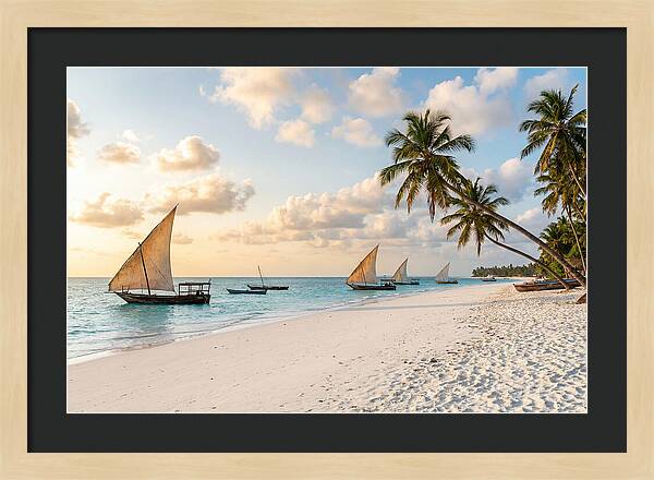 Zanzibar Beach At Golden Hour