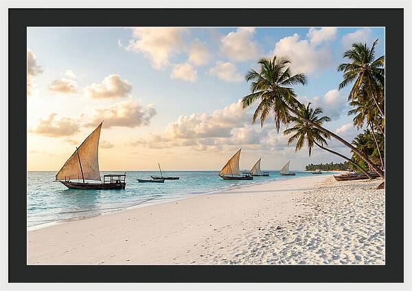 Zanzibar Beach At Golden Hour