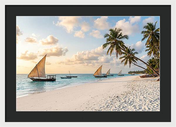 Zanzibar Beach At Golden Hour
