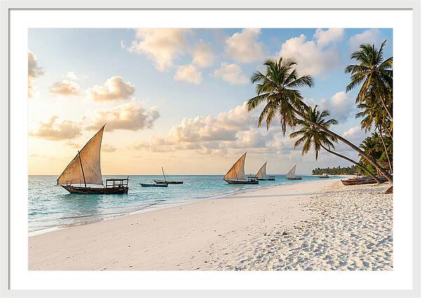 Zanzibar Beach At Golden Hour